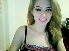 seducente, lingerie, webcam, stuzzica