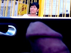 voyeur, scopato in auto, flashing