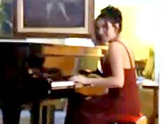 pianino, pończochy, ostre sex, anal