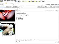 Flashing on Chatroulette - cum