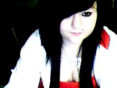 emo, webcam, jovem