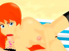 Cartoon porn with princess Ariel giving a blowjob 