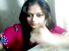 indien, webcam, indienne amatrice