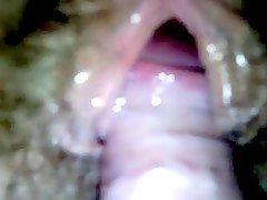 echtgenote, zaad, sperma in de kont, hebben, close up