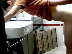 Korean couple bathroom fuck