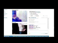 russe, webcam, clignotant