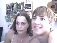 webcam, teen, par
