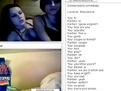 couple, lesbienne, amateur, seins, webcam