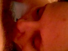 pov, amatør, hun sutter, dejlige, blow job