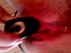 masaje, amateur, de cerca, juguetes