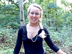 milf, szabadban, forró, szexis, szőke