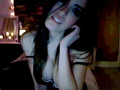 lingerie, webcam, brunette, taquiner