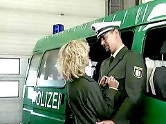 Military man gets some hot blonde pussy