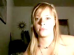 tatuaje, tetas grandes, masturbación, rubia, pechos