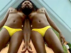 mamada, negro, polla, a cuatro patas, sexo duro