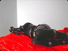 bdsm, webcam, latex, amateur, attachés avec une corde bondage