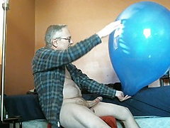 Balloon Blow & Jerk with Cum - Retro - Balloonbanger