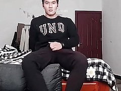 bodybuilder, chinesisch, weiß, socken, asiatisch