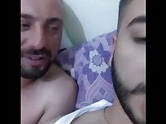 2 straight turkish friends get horny and wank on periscope