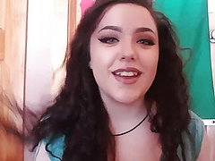 ASMR sexy girl with curly hair perfect body nails and makeup