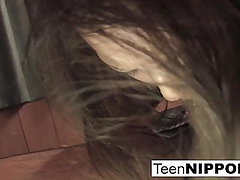 Japanese schoolgirl gets her cherry popped