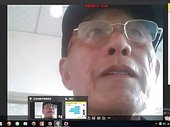 asiatique maturité, mature, vue de décharge, webcam