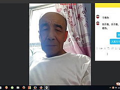 bunicul vechi, asiatic matur, matură, lovitură spermă, webcam