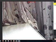 webcam, vue de décharge, asiatique maturité, mature