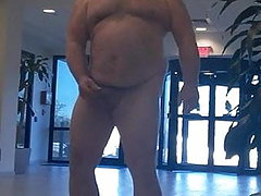 ufficio, grasso amatoriale, webcam, uccello, masturbazione