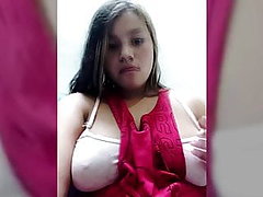 beautiful young girl sucking lollipop showing bra and panties
