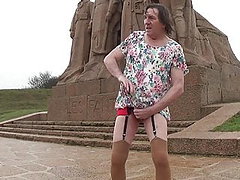 transgender travesti sounding urethral outdoor lingerie 17a
