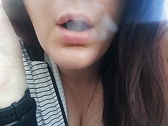 cigarrillo, humo, súper, sexy, amateur, culo