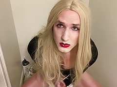 transvestit, wank, blondiner, amatør, amerikanske piger