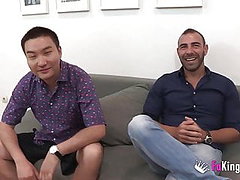 Petite Angelina is back to be pierced by a crazy Asian dude