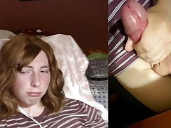 webcam, mignonne, masturbation, jeune, grosses fesses