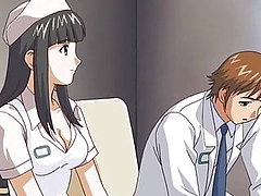 anime, infermiera, attraente, hentai