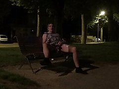 transgender travesti sounding urethral lingerie outdoors 94