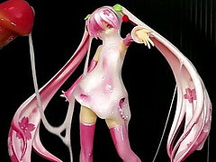 Miku Hatsune 14 figure bukkake(fakeCum)