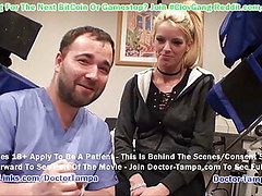 CLOV – BUSTY Blond Bella Ink Gets Gyno Exam From Doctor Tampa