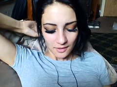 tineri, facial, brunetă, solo, webcam