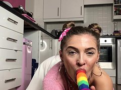 joven, masturbación, solo, webcam, juguetes