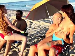 Παραλία, καυτό, Εξωτερικοί χώροι, σαδιστικό παιχνίδι σεξ, Τσιμπούκι