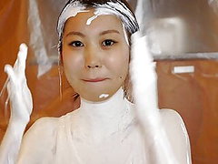βρώμικος Χύσιμο στο πρόσωπο, Ιάπωνες, αγαπημένος, λευκό