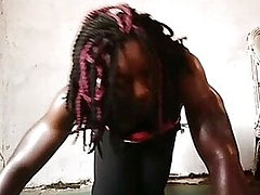 bissexual, musculo, dominação feminina, webcam, africano