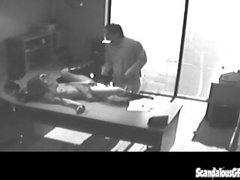 Office slut bangs the boss on secret sex tape