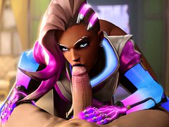 3D Animated Sombra Gets Thumped by a Huge Dick