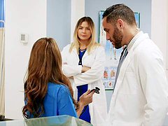 간호사, 젊은, 그녀의 음부, 포르노스타, 병원