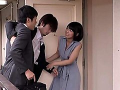 Japanese babe gets intimate with hubbys best friend