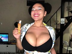 Big boobs milf masturbating