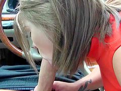 Back seat porn experience along young amateur Addy Sparkx